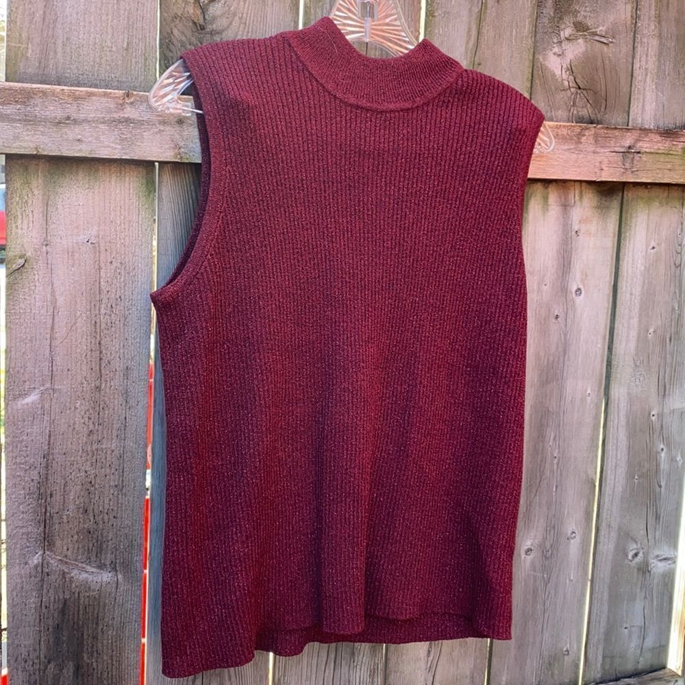 Laura Scott Glitter turtleneck top sz. XL